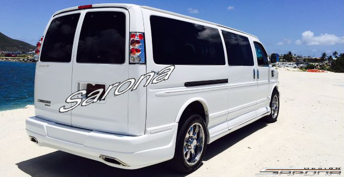 Custom Chevy Express Van  Side Skirts (2003 - 2024) - $2590.00 (Part #CH-023-SS)